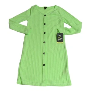 Art Class Girls Size L 10-12 Long Sleeve Button Up Sweater Dress Brilliance Mint - Picture 1 of 9