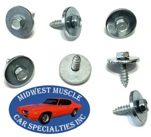 64-69 Cowl Vent Screws Impala Nova GTO Lemans Chevelle 442 GSX Cutlass Camaro UF - Picture 1 of 8