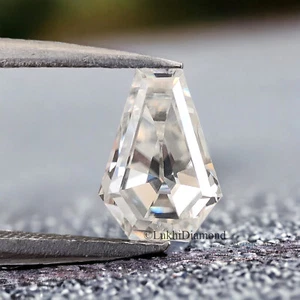 Coffin Brilliant Cut Loose White Moissanite Stone Eye Clean Moissanite Q143 - Picture 1 of 7