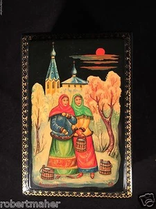 Russische Lackdose MACHEN SIE MIR EIN ANGEBOT!!! - Bild 1 von 10