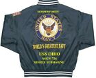 USS OHIO SSGN-726 SUBMARINE NAVY EMBROIDERED SATIN JACKET(BACK ONLY)