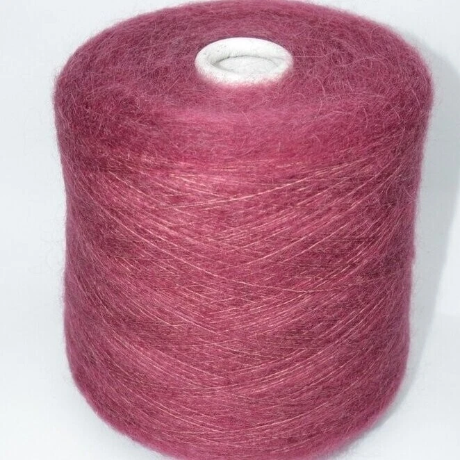 Bordo italian mohair with silk yarns on cone, 0.22 lb /100 grams for Knitting - Image 1 of 1
