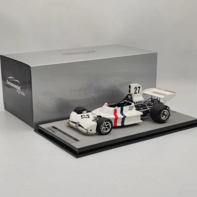 1/18 Tecno March Ford 731 USA GP 1973 #27 James Hunt Ltd 120 pcs Resin White Car - Image 1 of 4