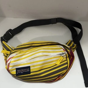 Jansport Fanny Pack Multi- Colored Striped Waist Bag - Picture 1 of 9