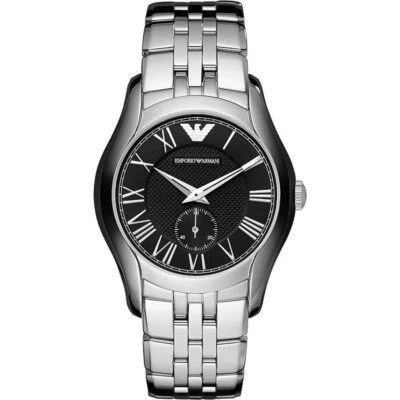 Nuevo reloj para hombre Emporio Armani AR1710 clásico esfera negra acero inoxidable Foto 1 de 2