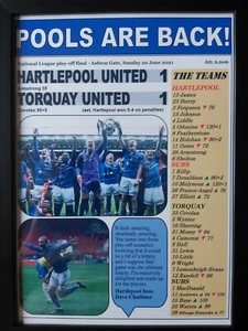 Hartlepool 1 Torquay 1 - Finale spareggi Lega Nazionale 2021 - Stampa incorniciata - Foto 1 di 2