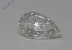 Birnenschliff natürlicher abgebauter loser Diamant (0,56 Ct, J Farbe, Si2 Klarheit) GIA-zertifiziert - Bild 1 von 5