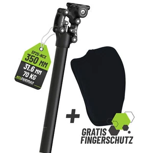 Suntour Federsattelstütze Parallelogramm SP25-NCX 350 mm 31,6 mm bis ca. 70 kg - Bild 1 von 6