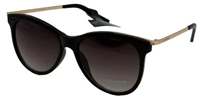 Lucky  Brand Womens Black Plastic Cateye Sunglass, Smoke Gradient Lens D955 - Image 1 of 4