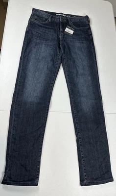 Eddie Bauer Jeans Women’s 0 Blue Flannel Lined Boyfriend Relaxed Stretch Denim - Image 1 of 4