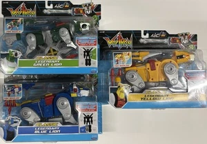 Voltron 40th Anniversary Classic Legendary 84 Green Blue Yellow Lions Lot Of 3 - Picture 1 of 1