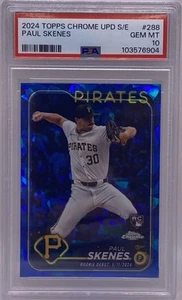 2024 TOPPS CHROME SAPPHIRE UPDATE SERIES #288 PAUL SKENES ROOKIE RC PSA 10 GEM - Picture 1 of 2
