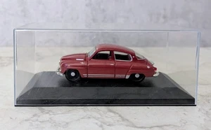 Saab 96 Model Car Burgundy Display Case - Picture 1 of 10