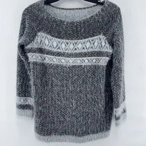 Maglione Anthropologie Sleeping on Snow Fair Isola Off Shoulder Maglia Ciglia LRG - Foto 1 di 10