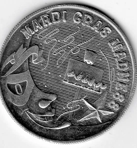 Mardi Gras Doubloon: Mardi Gras Aluminum 1994 - Picture 1 of 2