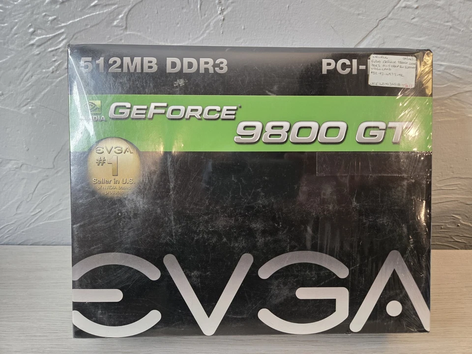 SEALED Vintage EVGA Nvidia GeForce 9800 GT Graphics Card SEE PHOTOS/DESCRIPTION - Image 1 of 4