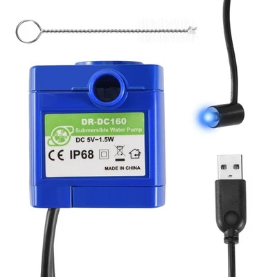 Katzen Brunnen Pumpe, Haustier Wasser Brunnen Pumpe  Pumpe -DC160 M4343 - Bild 1 von 4