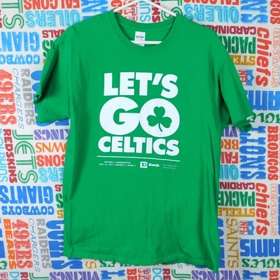Футболка Boston Celtics Lets Go Celtics размер L 2017 плей-офф раунд 2 игра 5 - Изображение 1 из 4