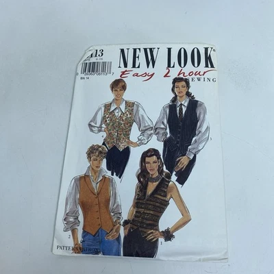 New Look Easy 2 Hour Sewing Pattern 6113 Womens Vests Sizes 6-16 Tie back - Image 1 of 4