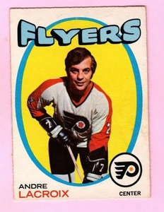 1971-72 O-Pee-Chee Hockey Andre Lacroix #33 Philadelphia Flyers - siehe Bilder - Bild 1 von 2