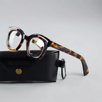 Thick Retro Square Acetate Men Eyeglasses Frames Women Classic Frame Full Rim - Image 1 of 4