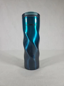 Bicchiere Starbucks Blue Twist 16 oz acciaio inox 2017 graffi e ammaccature - Foto 1 di 8