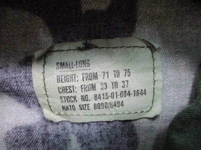 USGI WOODLAND BDU TOP WINTER WEIGHT M81 SHIRT MILITARY ARMY SHIRT CAMOUFLAGE - Image 1 of 4