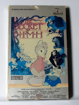 The Secret Of Nimh (VHS 1982) RARE MGM Big Box Don Bluth Movie Video Tape FREE - Image 1 of 4