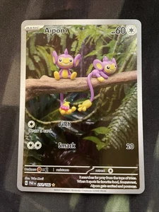 Aipom 211/182 Sv04: Paradox Rift Holo Pokemon Card Illustration Rare Normal Type - Picture 1 of 2