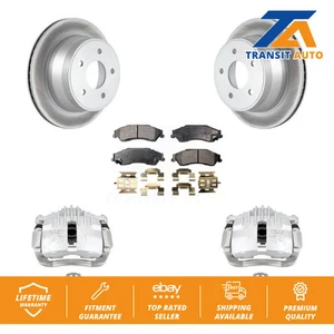 Rear Disc Brake Caliper Coated Rotor And Semi-Metallic Pad Kit For Chevrolet S10 - Picture 1 of 1