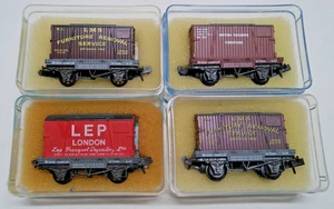 RAKE of 4 x PECO N GAUGE FURNITURE REMOVAL VANS in EXCELLENT Boxed Condition - Picture 1 of 5