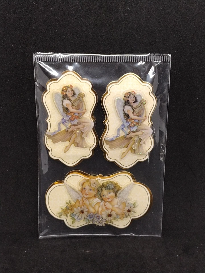 Pegatinas dimensionales para álbumes de recortes artesanales de querubines ángeles Foto 1 de 4