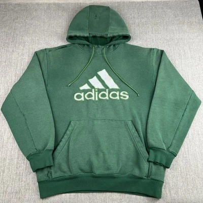 Sudadera con Capucha Adidas Y2K De Colección Para Hombre Mediana México Verde Fútbol Desteñida Foto 1 de 4
