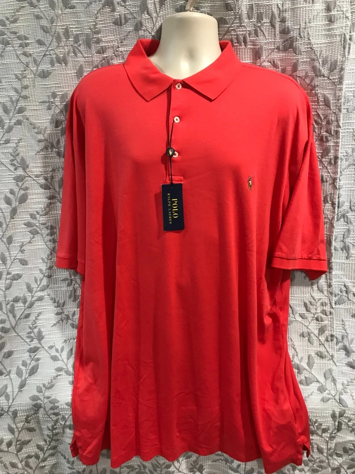 Ralph Lauren Polo Shirt Adult Size 3XB Golf Golfer Pony Casual Men Short Sleeve