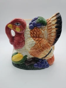 Vintage Ceramic Turkey Napkin Holder Thanksgiving Fall Jay Imports Colorful READ - Picture 1 of 18