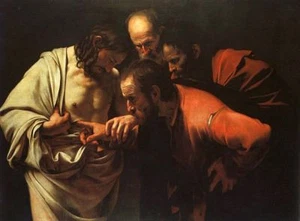 Caravaggio The Doubting of St. Thomas Painting repro 30"x40" - Picture 1 of 1