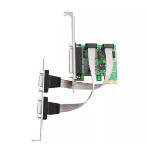 Dock station 2 serial 1 Parallel port Expansion card PCI-E Riser Card Converter - Picture 1 of 5