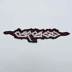 PARCHE TRASERO BORDADO LOGOTIPO CARCASA Blanco Y Rojo - Imagen 1 de 1