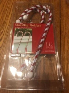 Candy Canes Stocking Holders 2 Holders-Brand New-Ships N 24h - Picture 1 of 2