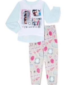 Set Pigiama Maniche Lunghe Friends TV Show Bambina 2 Pezzi Taglia 4/5 Ross Moni - Foto 1 di 9