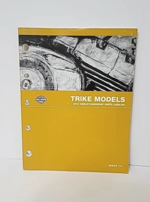 2010 Harley Davidson Trike Models Parts Catalog Manual 99602-10 Foto 1 de 4