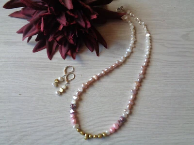 Schmuckset "Zuchtperlen" UNIKAT - Bild 1 von 2