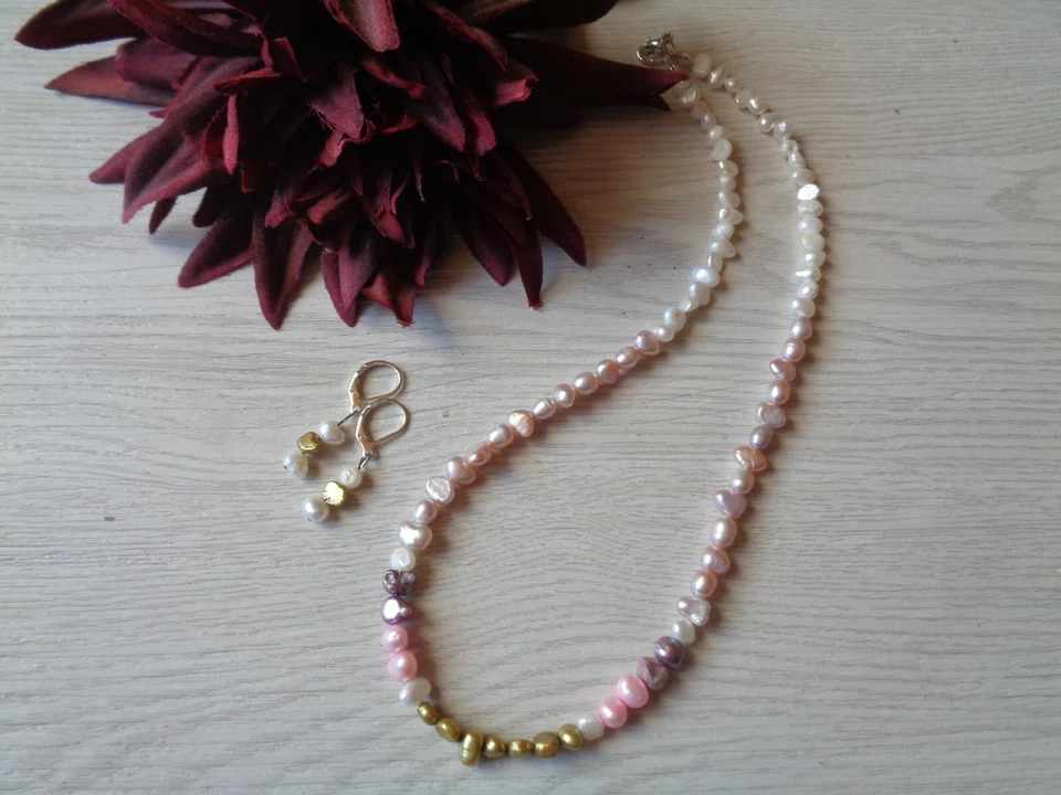 Schmuckset "Zuchtperlen" UNIKAT - Bild 1 von 2