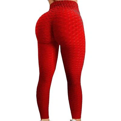 Mujeres Leggings Anticelulíticos Cintura Alta Push Up Yoga Pantalones Levantamiento de Glúteos S-XXL Foto 1 de 4