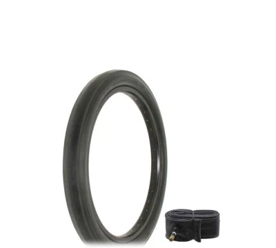 RALSON ONE 20 X 2.125 BLACK SLICK BICYCLE TIRE, S-2 RIM, SCHWINN STYLE WITH TUBE.
