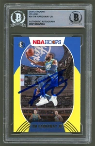 Tim Hardaway Jr Signed 2020-21 Panini NBA Hoops Yellow Card #34 (Beckett) - Picture 1 of 2