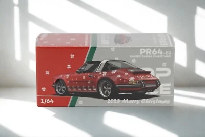 POP RACE I PR64-083 PORSCHE Singer Targa "Navidad 2023" (1:64) I Nuevo