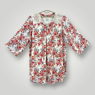 Haute Hippie Tribe Dress Womans Size 5X Lace Floral Lace Up Boho Knee Length - Image 1 of 4