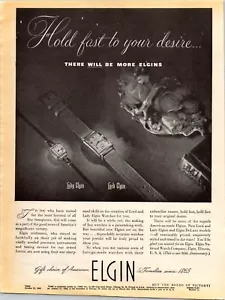 VINTAGE 1945 ELGIN WATCHES PRINT AD - Picture 1 of 1