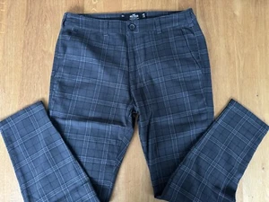 Hollister Chinohose, Herren, Kariert, Schwarz/Anthrazit, Größe 31/32 - Bild 1 von 4